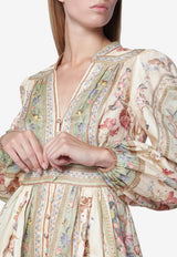 Zimmermann Roselight Floral Mini Dress Multicolor 0932DSS264LI/T_ZIMM-ST