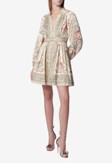 Zimmermann Roselight Floral Mini Dress Multicolor 0932DSS264LI/T_ZIMM-ST