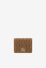 Miu Miu Matelassé Nappa Leather Wallet Camel 5MV204AFPP/S_MIU-F098L