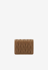 Miu Miu Matelassé Nappa Leather Wallet Camel 5MV204AFPP/S_MIU-F098L