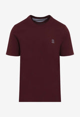 Logo Embroidered Crewneck T-shirt