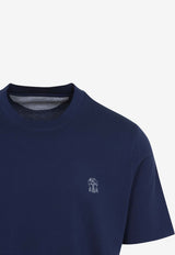 Logo Embroidered Crewneck T-shirt