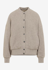 Rib Knit Cashmere Cardigan