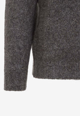 Full-Zip Cashmere-Blend Cardigan