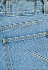 Alaïa Round Washed Jeans Blue AA9P1280D017CA29_HANDSAND WASH_70281586