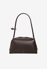 Alaïa Le Bouledogue Calf Leather Shoulder Bag Brown AA1L2019I061U15_BRUN FUME_70281623