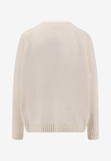 Loro Piana Parksville Cashmere Sweater White FAM9054100B_BIANCORE_70281672