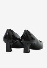 Roger Vivier Belle Vivier 45 Trompette Pumps in Patent Leather Black RVW44815280-D1P-B999