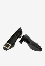 Roger Vivier Belle Vivier 45 Trompette Pumps in Patent Leather Black RVW44815280-D1P-B999