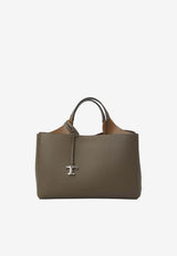 Tod's Small Hammered Leather Shoulder Bag Taupe XBWAPAL0200-QRI-6L22