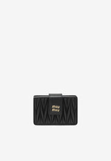 Miu Miu Matelassé Nappa Leather Wallet Black 5MC280AFPP/S_MIU-F0002