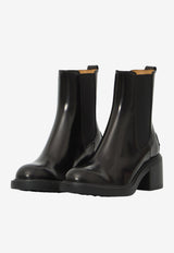 Tod's 55 Brushed Calf Leather Ankle Boots Black XXW73L0JK00-AKT-B999
