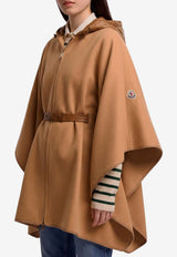 Moncler Padded Wool-Blend Poncho Brown L20933G00019-599DP-249