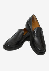 Tod's Calf Leather Penny Loafers Black XXW20L0IP70-SHA-B999