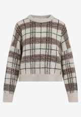 Cashmere Checked Sweater