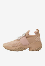 Roger Vivier Viv' Run Sneakers with Crystal-Buckle Beige RVW50645830-VRA0-AHA