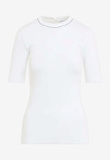 Ribbed Crewneck T-shirt