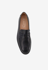 Tod's Embossed Leather Loafers Black XXM59K0KR10N6MB999_Black_70014504