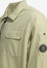 C.P. Company Organic Gabardine Overshirt Beige 21CMOS705A110143G120_67ce06c7-59aa-4fb7-b7fc-2ce224fd71dd