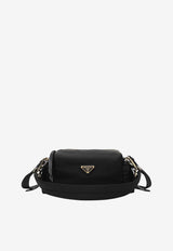 Prada Triangle Logo Shoulder Bag Black 1BH232NOORDLN/T_PRADA-F0002