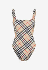 Vintage Check One-Piece Swimsuit