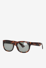 Saint Laurent Romy Square Sunglasses Green 832547Y9956_2301
