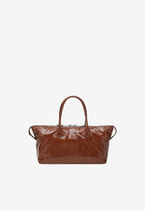 Miu Miu Glossy Leather Top Handle Bag Brown 5BA335OOO2A44/T_MIU-F0BW5