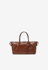 Miu Miu Glossy Leather Top Handle Bag Brown 5BA335OOO2A44/T_MIU-F0BW5