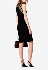 Stella McCartney Sleeveless Polka Dot Miracle Dress Black 6A07263IU303_1000