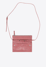 Miu Miu Embossed Logo Clutch Bag Brown 5MT0482A44_F0405