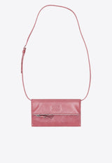 Miu Miu Embossed Logo Clutch Bag Brown 5MT0482A44_F0405