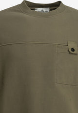 Stone Island Logo Crewneck Sweatshirt Green L2S156100038S0A20V005G_b208c509-b779-45ce-8571-5c2b34ea325f