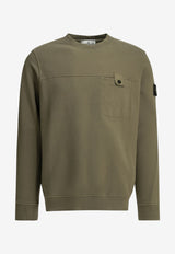 Stone Island Logo Crewneck Sweatshirt Green L2S156100038S0A20V005G_b208c509-b779-45ce-8571-5c2b34ea325f