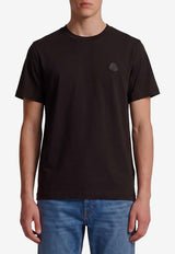 Moncler Leather Logo Patch T-shirt Black L20918C00043-8390T-999