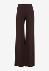 Wide-Leg Wool Pants