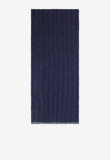 Rib Knit Cashmere Scarf