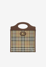 Burberry Small Pocket Check Handbag Beige 8128442_2ad83f57-63ab-4a3c-b05b-d332a1244b37