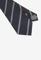 Diagonal Stripe Silk Tie