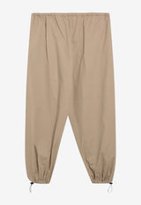 Miu Miu Elasticated Waist Straight-Leg Pants Beige MP2044OOO19LW/T_MIU-F0065