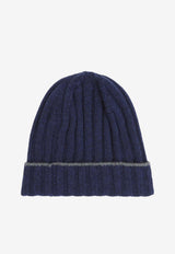 Ribbed Cashmere Beanie