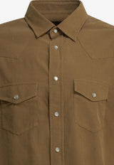 Tom Ford Western Style Shirt Brown HDS001FMC290JAM_d2a24b79-3ca9-43b7-abda-86d49ddd23d7