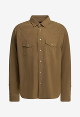 Tom Ford Western Style Shirt Brown HDS001FMC290JAM_d2a24b79-3ca9-43b7-abda-86d49ddd23d7