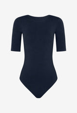 Wolford Bahamas Fitted Bodysuit Top Navy 75089_5452