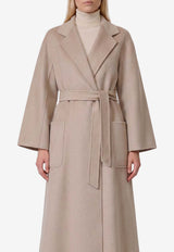 Max Mara Ludmilla Belted Cashmere Coat Sand 2621016051600-10883-032