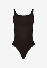 Wolford Jamaika Sleeveless Bodysuit Dark Brown 75086_4870