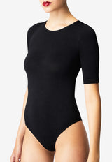 Wolford Bahamas Fitted Bodysuit Top Black 75089_7005