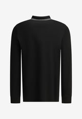 Stone Island Logo Patch Long-Sleeved Polo T-shirt Black L2S152200012S0018V0029_d3a81283-c6f6-4f84-adc0-95ad2958dec2