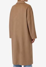 Max Mara Madame Double-Breasted Wool and Cashmere Coat Camel 2621018010600-10806-001