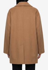 Max Mara Rebus Wool and Cashmere Short Coat Camel 2621086021600-10806-001