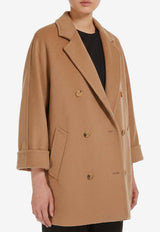 Max Mara Rebus Wool and Cashmere Short Coat Camel 2621086021600-10806-001
